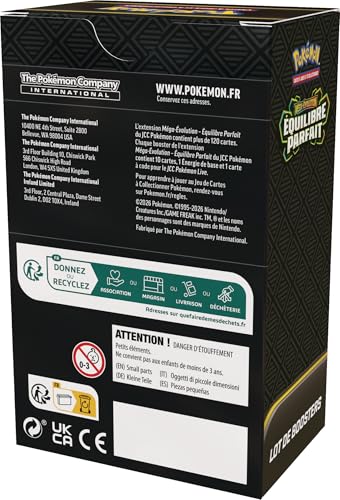 Pokémon : Lot de boosters Méga-Évolution – Équilibre Parfait (6 boosters) du JCC Pokémon