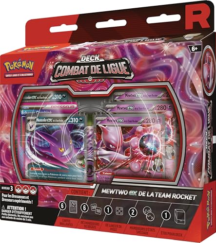 Pokémon : Deck Combat de Ligue Mewtwo-ex de la Team Rocket (1 Deck de 60 Cartes prêt à l’Emploi)