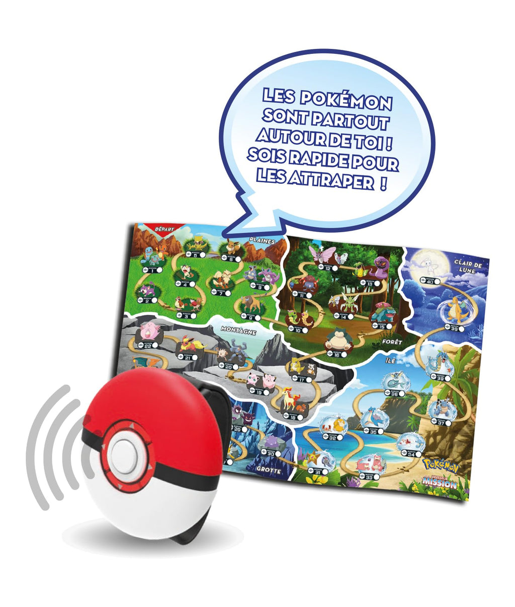 ZANZOON, Pokémon - Dresseur Mission (Version française), Jeu de société ludique et immersif, Capture Tous Les Pokémon, 1 Joueur, pour Les Enfants à partir de 5 Ans, GPK02