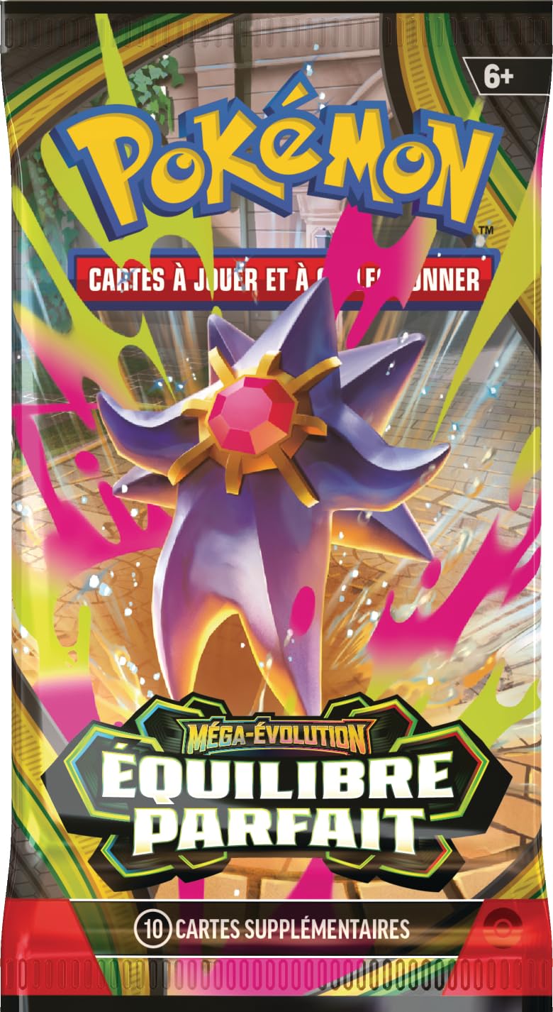 Pokémon : Lot de boosters Méga-Évolution – Équilibre Parfait (6 boosters) du JCC Pokémon