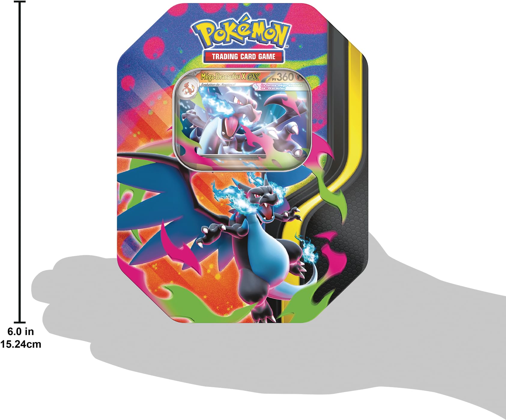 Pokémon : Boîte Méga-Dracaufeu X-ex (4 boosters et 1 Carte Promo Brillante)