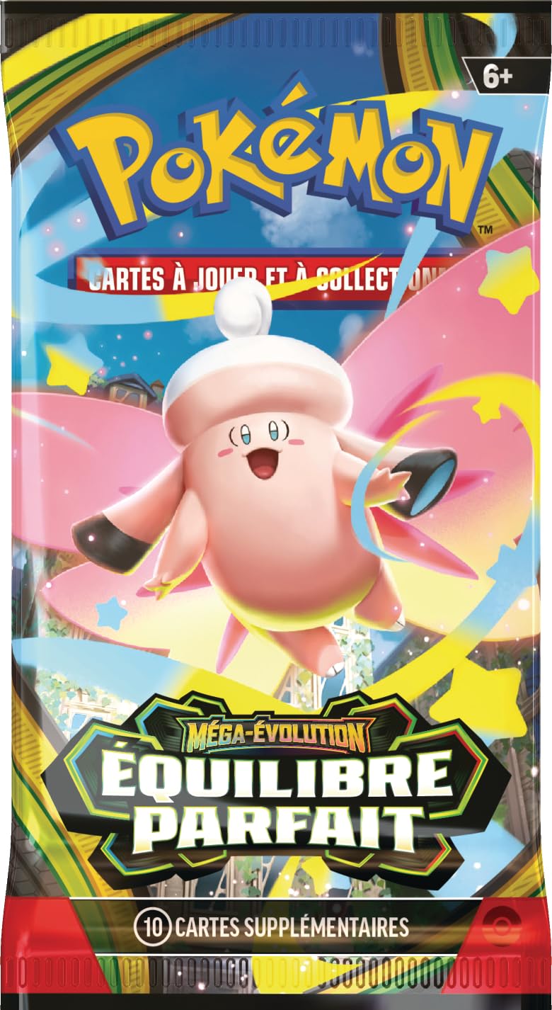 Pokémon : Lot de boosters Méga-Évolution – Équilibre Parfait (6 boosters) du JCC Pokémon