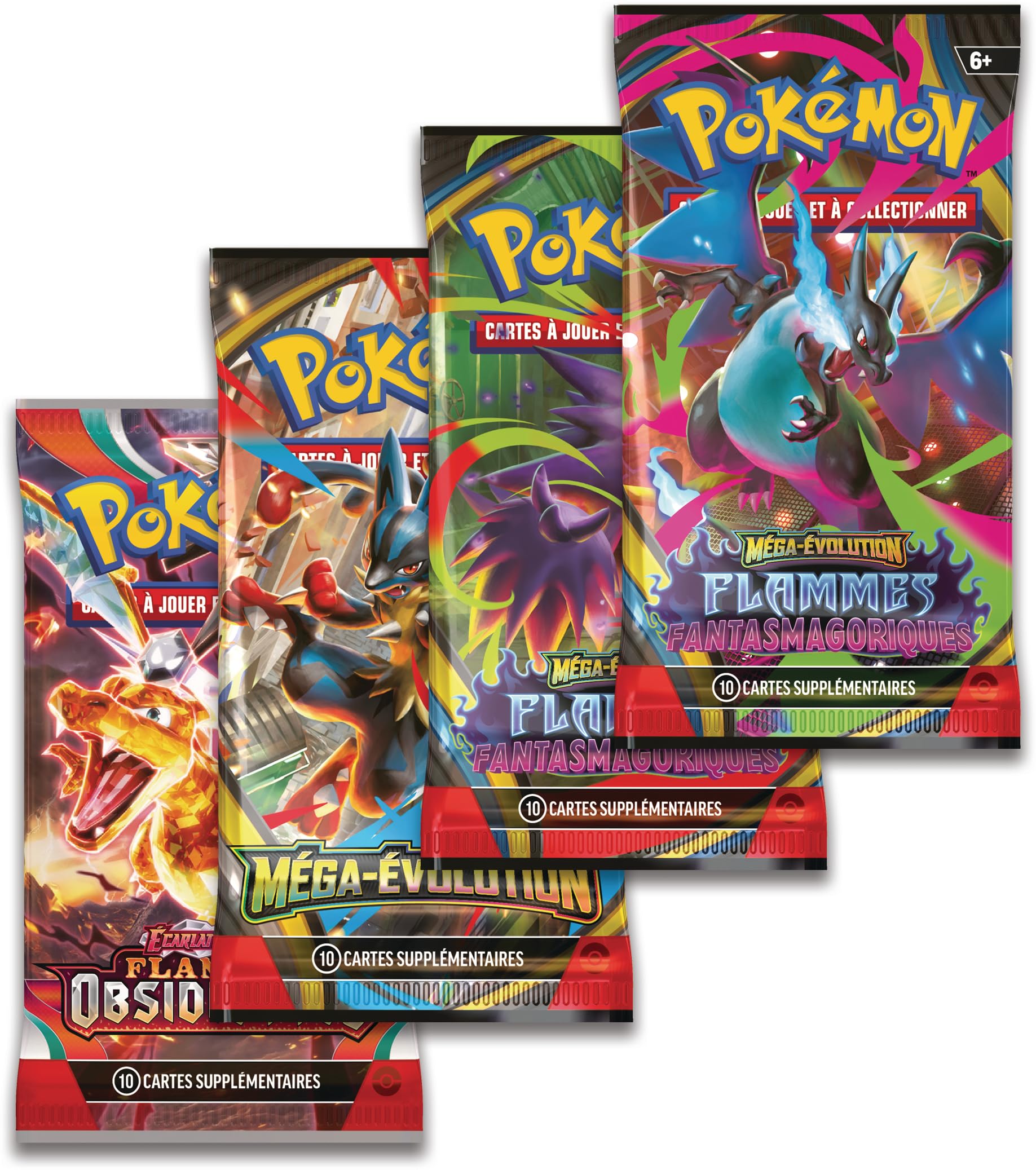 Pokémon : Boîte Méga-Dracaufeu Y-ex (4 boosters et 1 Carte Promo Brillante)