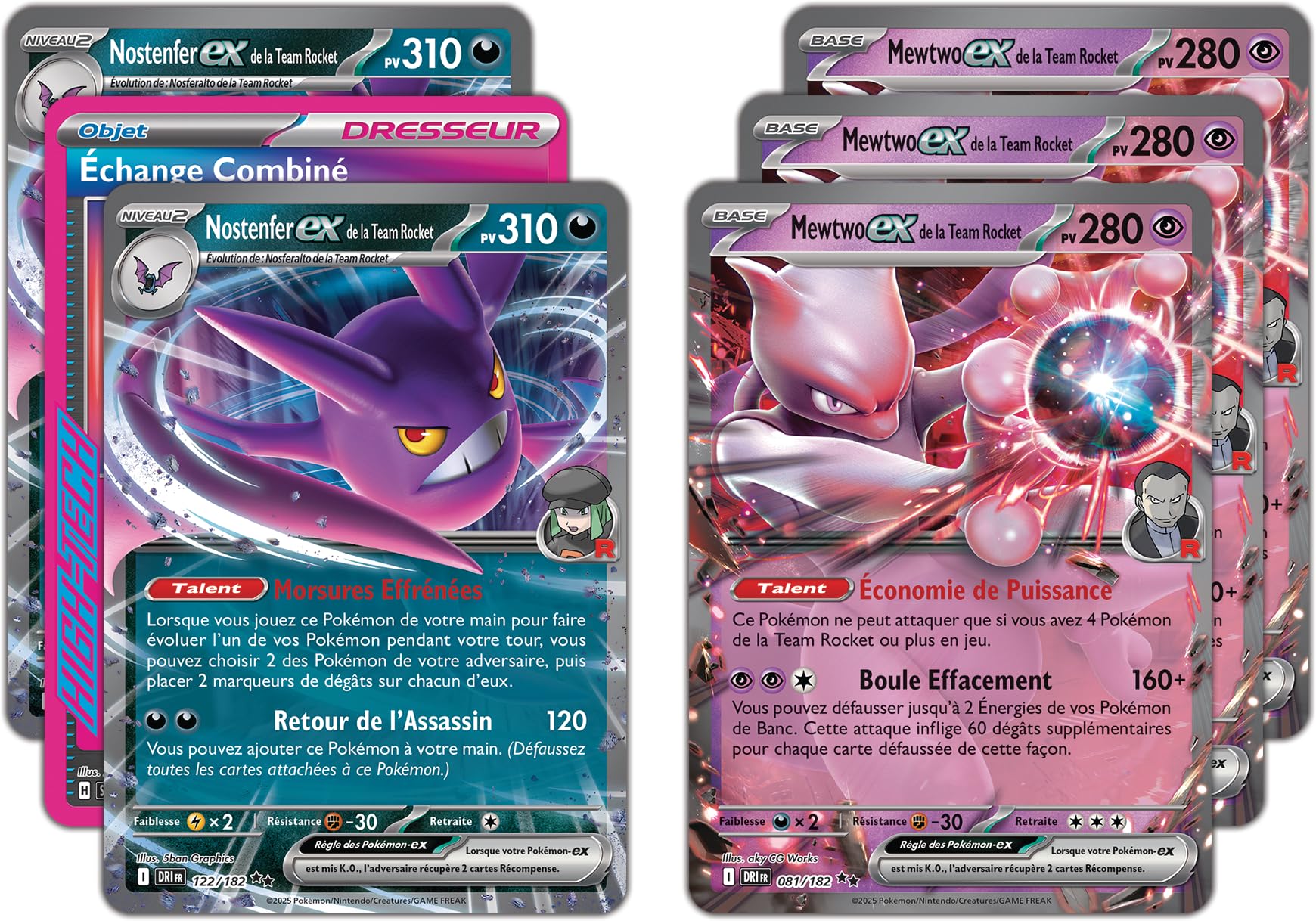 Pokémon : Deck Combat de Ligue Mewtwo-ex de la Team Rocket (1 Deck de 60 Cartes prêt à l’Emploi)