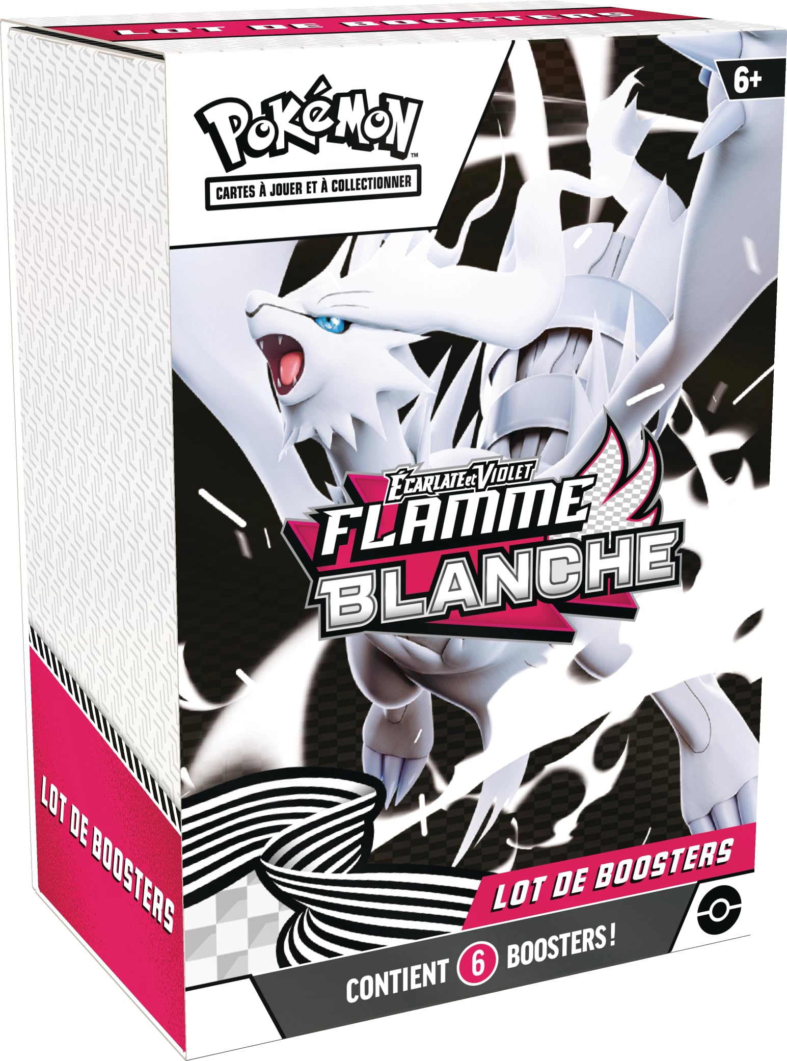 Pokémon : Lot de boosters Écarlate et Violet – Flamme Blanche (6 boosters) du JCC Pokémon