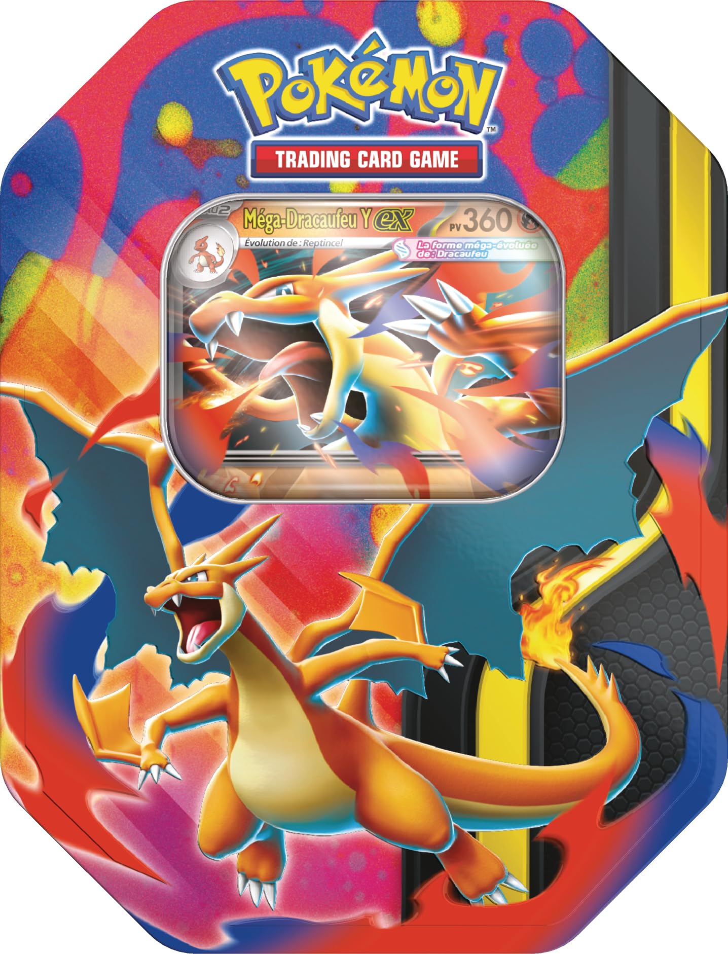 Pokémon : Boîte Méga-Dracaufeu Y-ex (4 boosters et 1 Carte Promo Brillante)